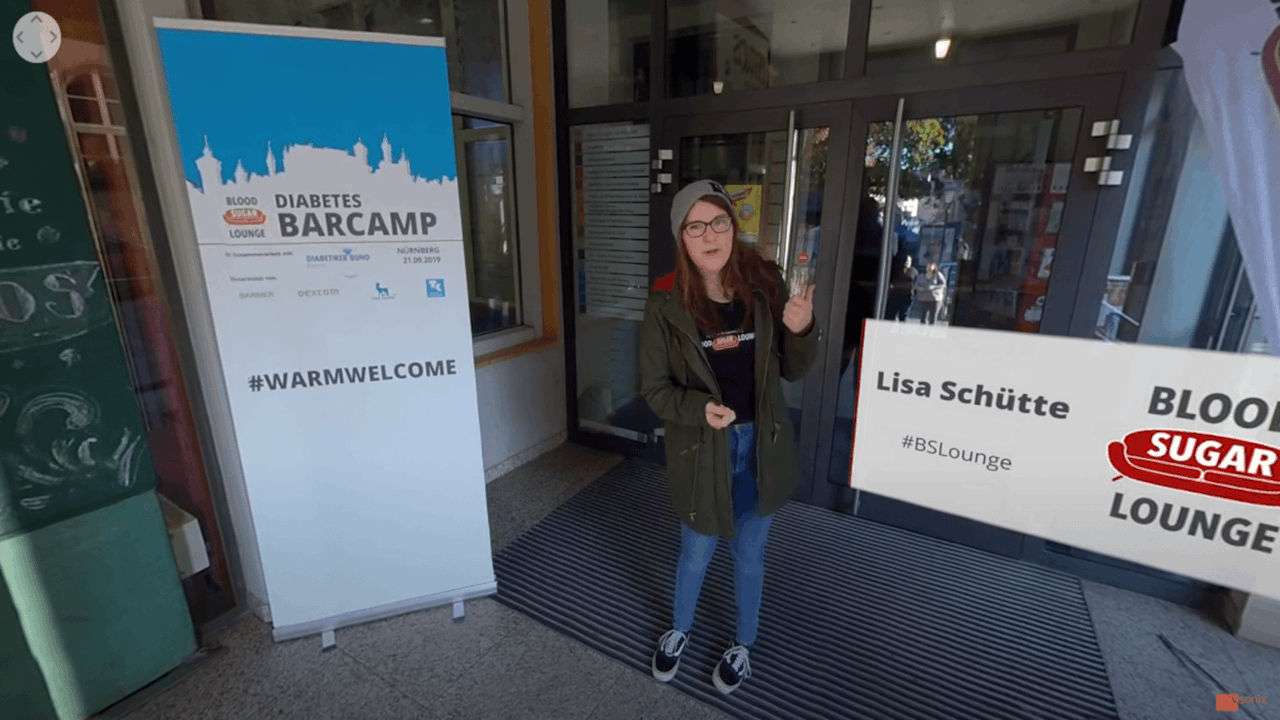 Screenshot Blood Sugar Lounge Diabetes Barcamp 360° Video