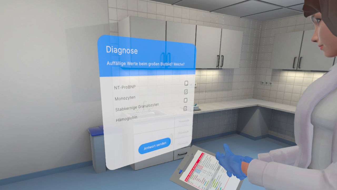 Screenshot Medizinisches VR-Training