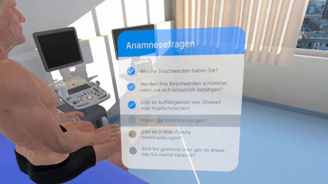 Screenshot Medizinisches VR-Training