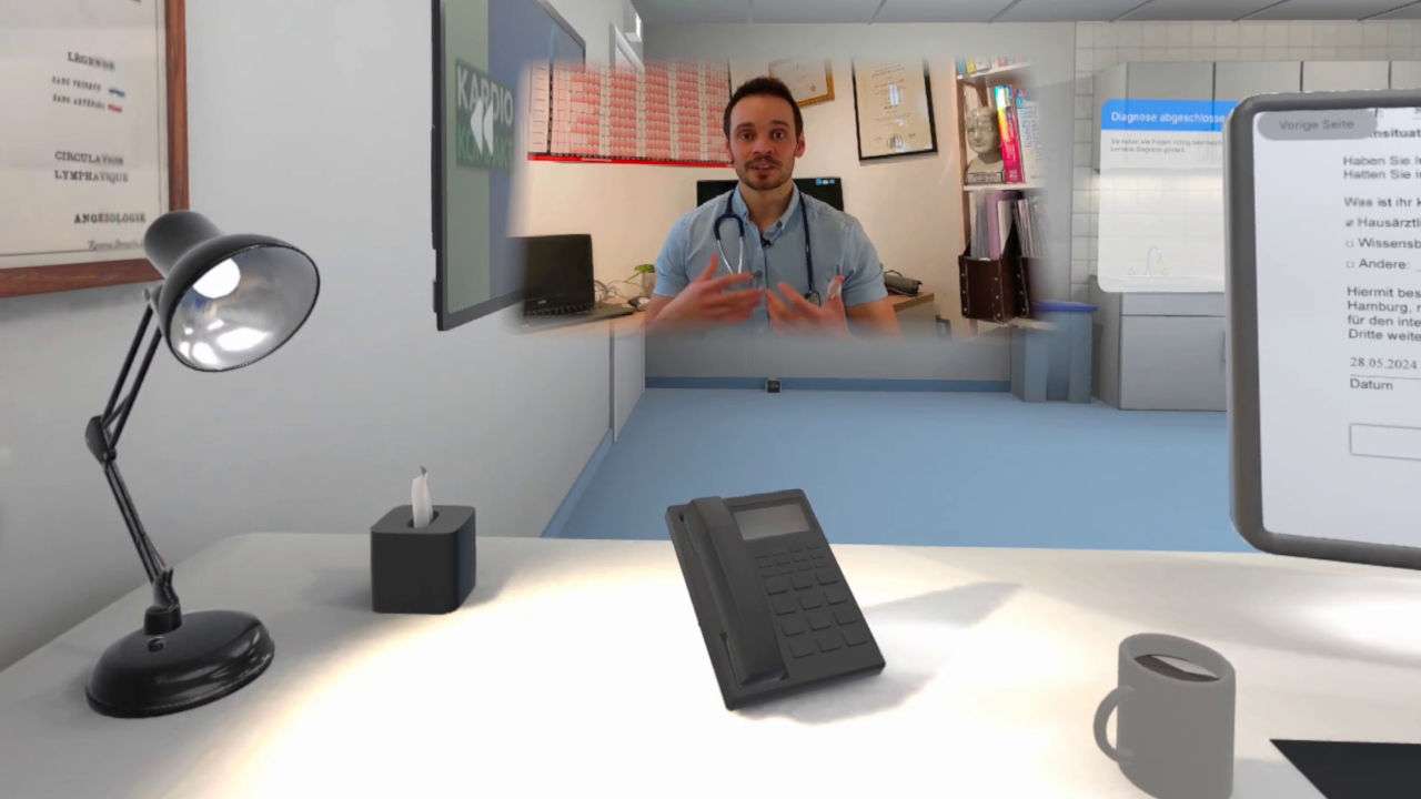 Screenshot Medizinisches VR-Training