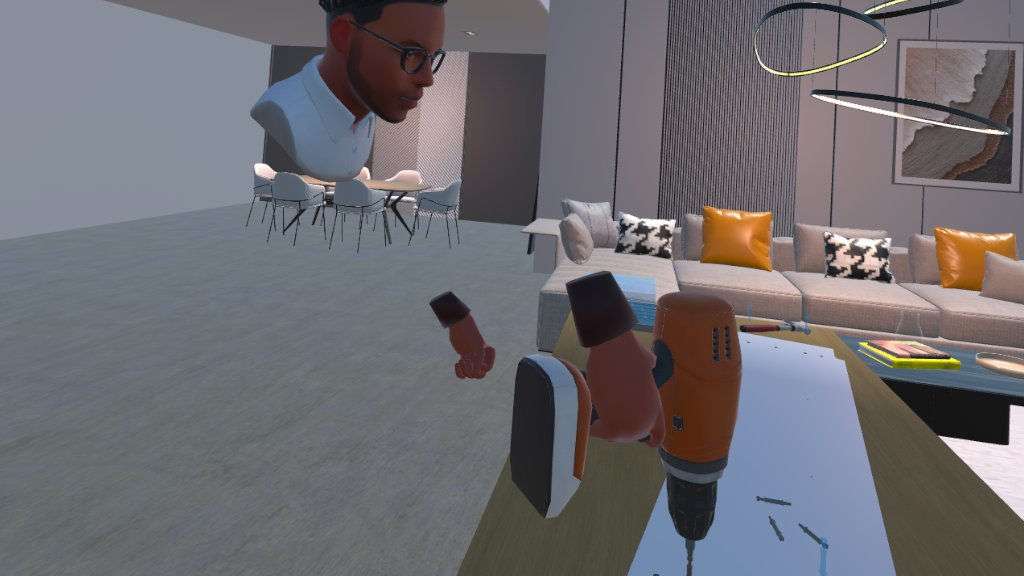 Screenshot VLIÄM VR-Aufbau Simulation