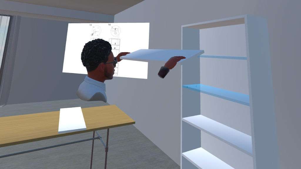 Screenshot VLIÄM VR-Aufbau Simulation